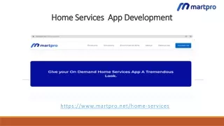 home services app development