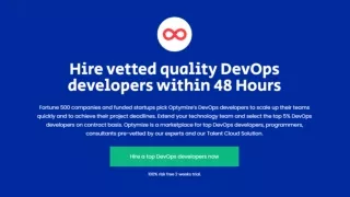 Hire Vetted DevOps Engineers within 48 Hours | Optymize
