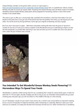 7 Must-follow Facebook Influencers For Grease Monkey Seeds Strain Seeds