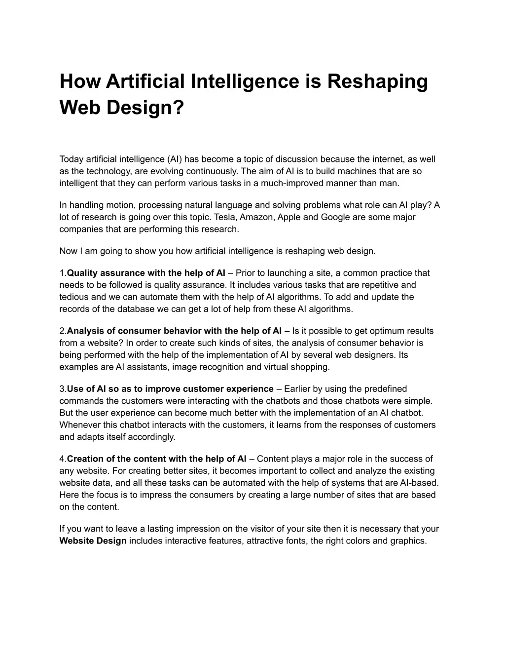 PPT - How Artificial Intelligence is Reshaping Web Design (2 ...