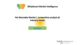 Pet Wearable Market – Global Industry Trends and Forecast to 2027