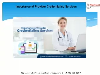 importance of provider credentialing services