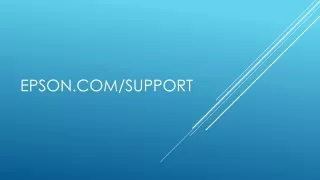 epson com support
