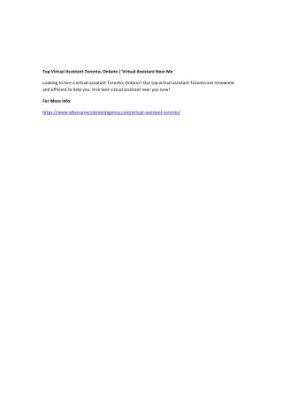 top virtual assistant toronto ontario virtual