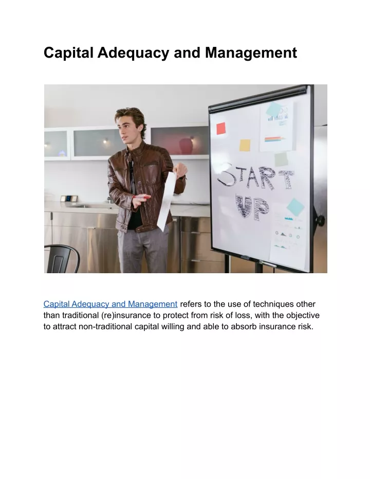 capital adequacy and management