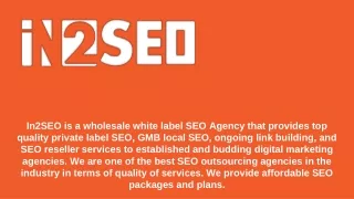 in2seo is a wholesale white label seo agency that