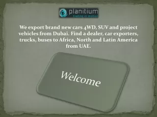 we export brand new cars 4wd suv and project