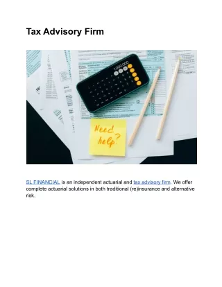 Tax Advisory Firm
