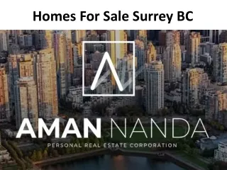 Homes For Sale Surrey BC