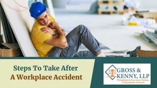 Steps To Take After A Workplace Accident