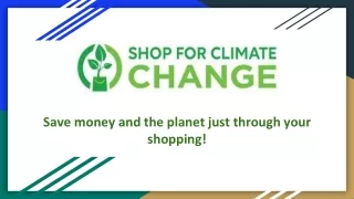 Shop For Climate Change