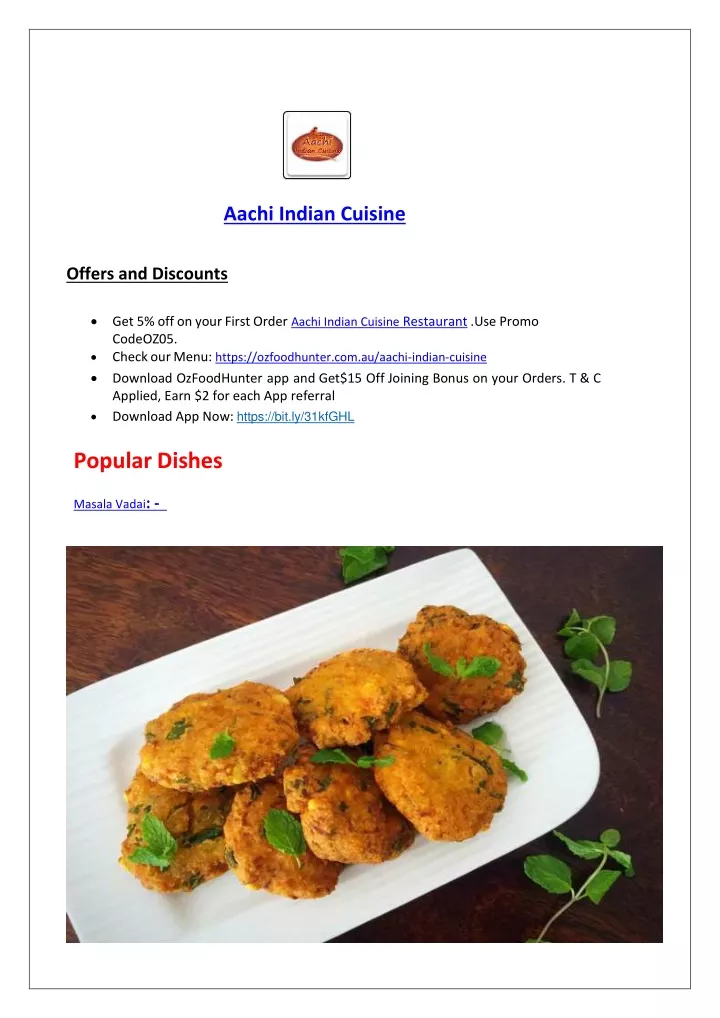 aachi indian cuisine offers and discounts