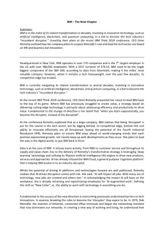 ibm the next chapter