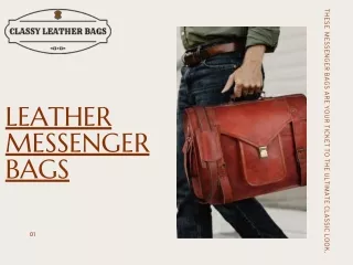 Shop our exclusive collection of Leather Messenger Bags .