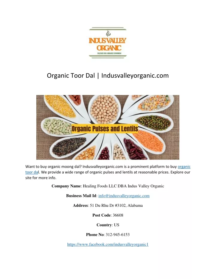 organic toor dal indusvalleyorganic com