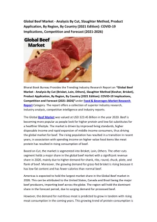 global beef market analysis by cut slaughter