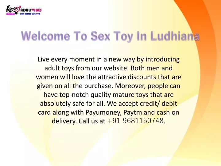 welcome to sex toy in ludhiana