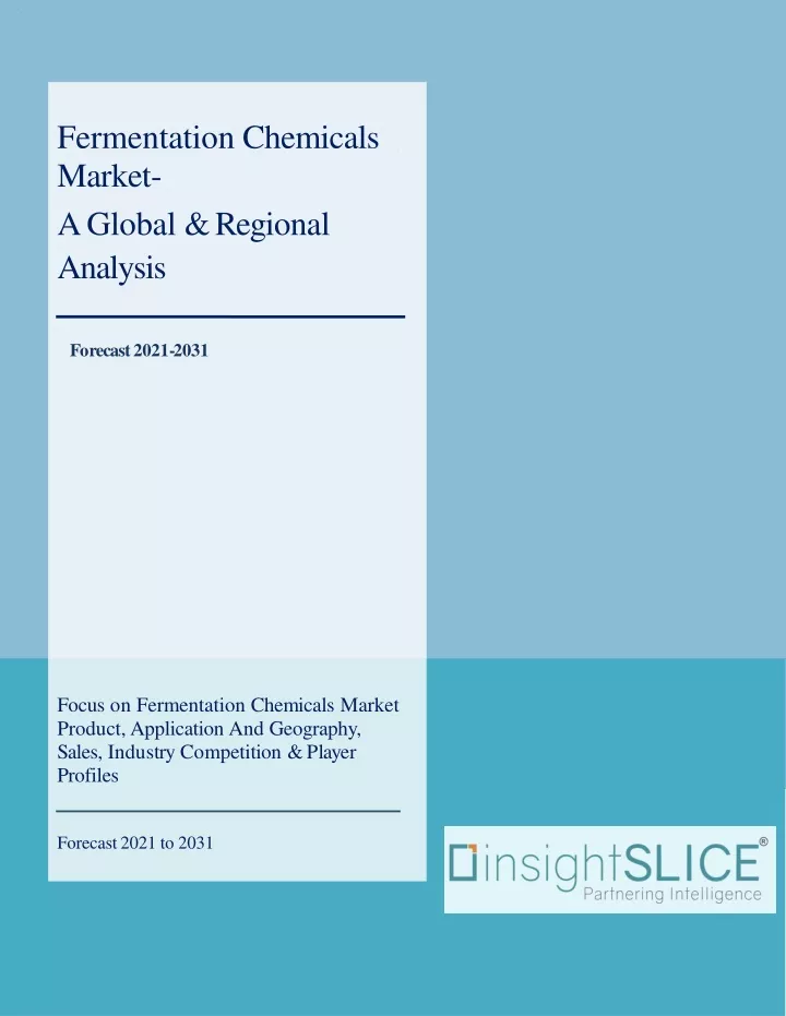 fermentation chemicals market
