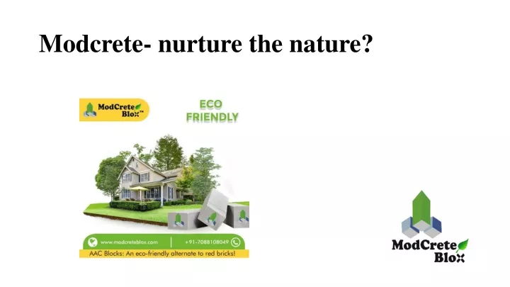 modcrete nurture the nature