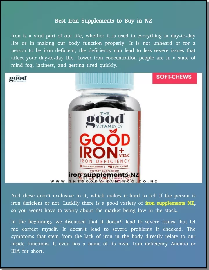best iron supplements to buy in nz best iron