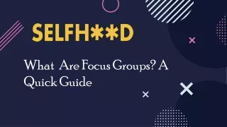 what are focus groups a quick guide