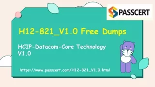 h12 821 v1 0 free dumps