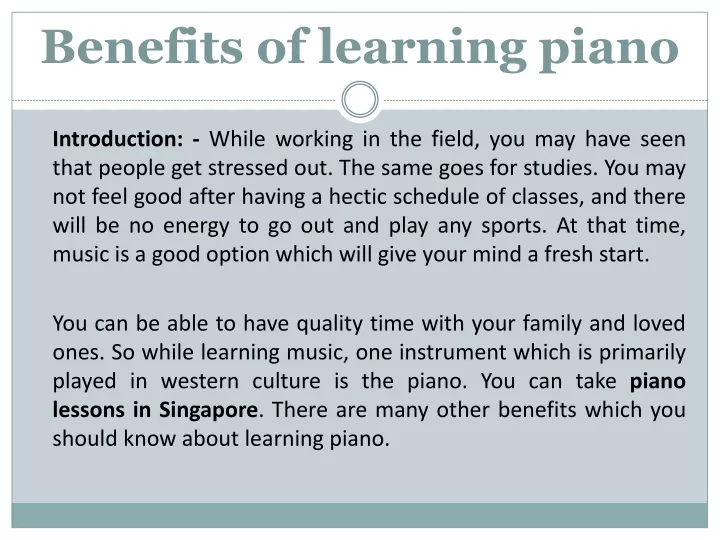 benefits of learning piano