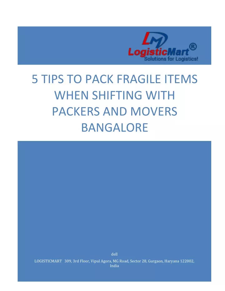 5 tips to pack fragile items when shifting with