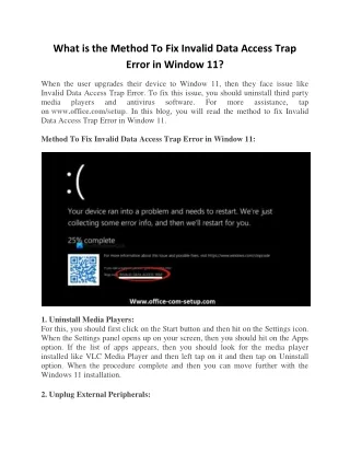 what is the method to fix invalid data access