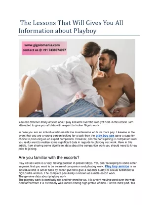 the lessons that will gives you all information