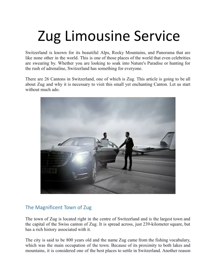 zug limousine service