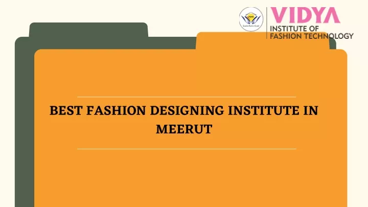 best fashion designing institute in meerut