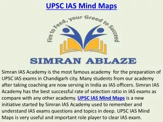 UPSC IAS Mind Maps Simran IAS Academy