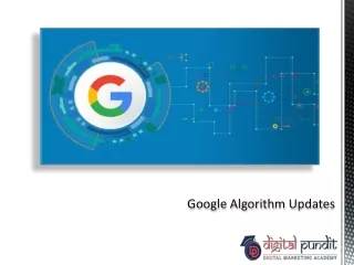 google algorithm updates