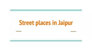 street places in jaipur