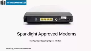 Sparklight Approved Modems