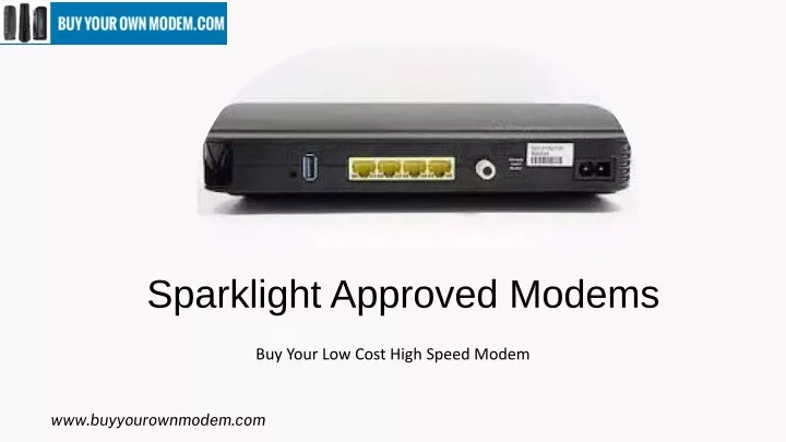 sparklight approved modems