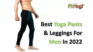 Best Yoga Pants & Leggings For Men In 2022
