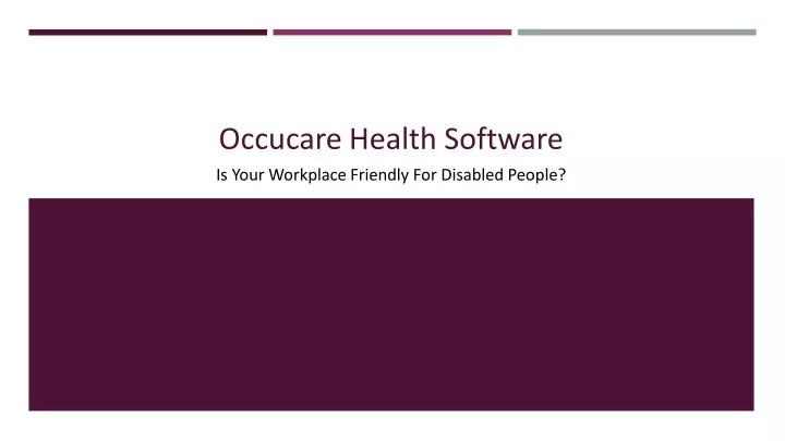 occucare health software