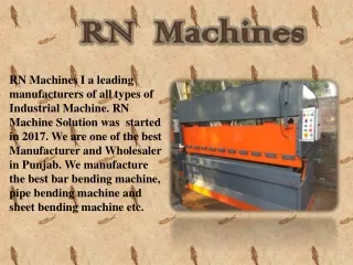 Best Bending Machines Manufacturers Companies in Punjab