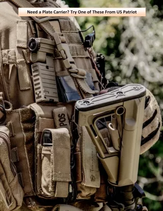 Need a Plate Carrier? Try One of These From US Patriot