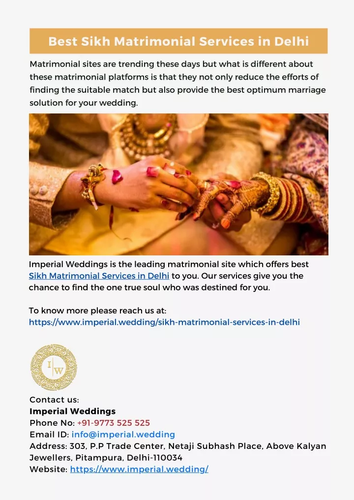 best sikh matrimonial services in delhi