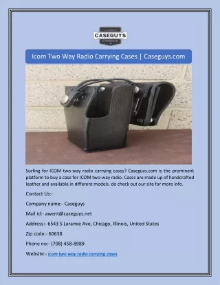 icom two way radio carrying cases caseguys com