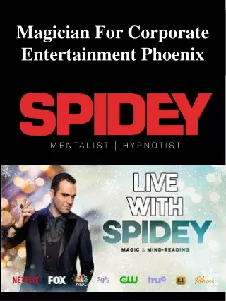 magician for corporate entertainment phoenix
