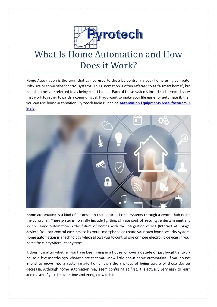 what is home automation and how does it work