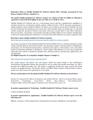 exhaustive study on satellite enabled