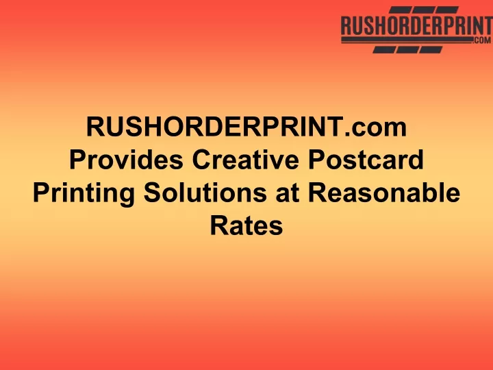 rushorderprint com provides creative postcard