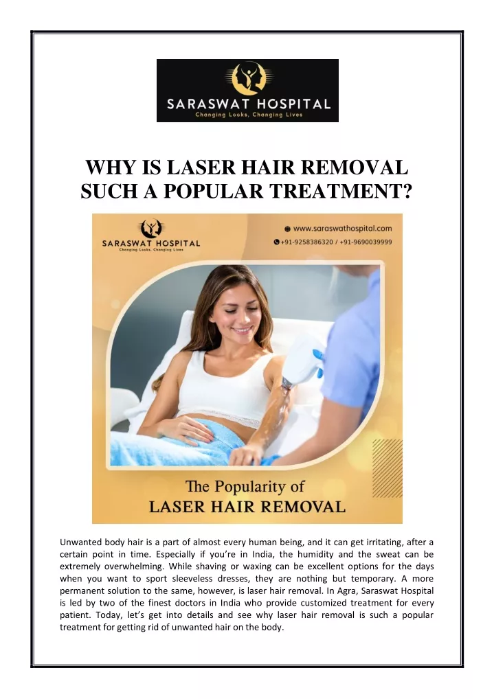 why is laser hair removal such a popular treatment