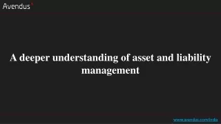 a deeper understanding of asset and liability