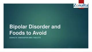 Bipolar Disorder and Foods to Avoid